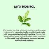 MilkWorks IR+ Whole Food Moringa, Myo Inositol + D-Chiro-Inositol and Beta Glucans Blend for Optimal Milk Production